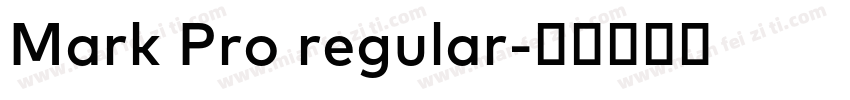 Mark Pro regular字体转换